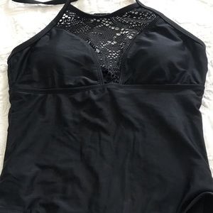 Mossimo black one piece swimsuit new